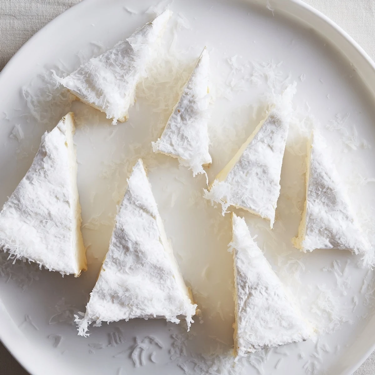 Elegant The Snowcapped Range appetizer showcases creamy Brie mountains dusted with Parmesan snow.
