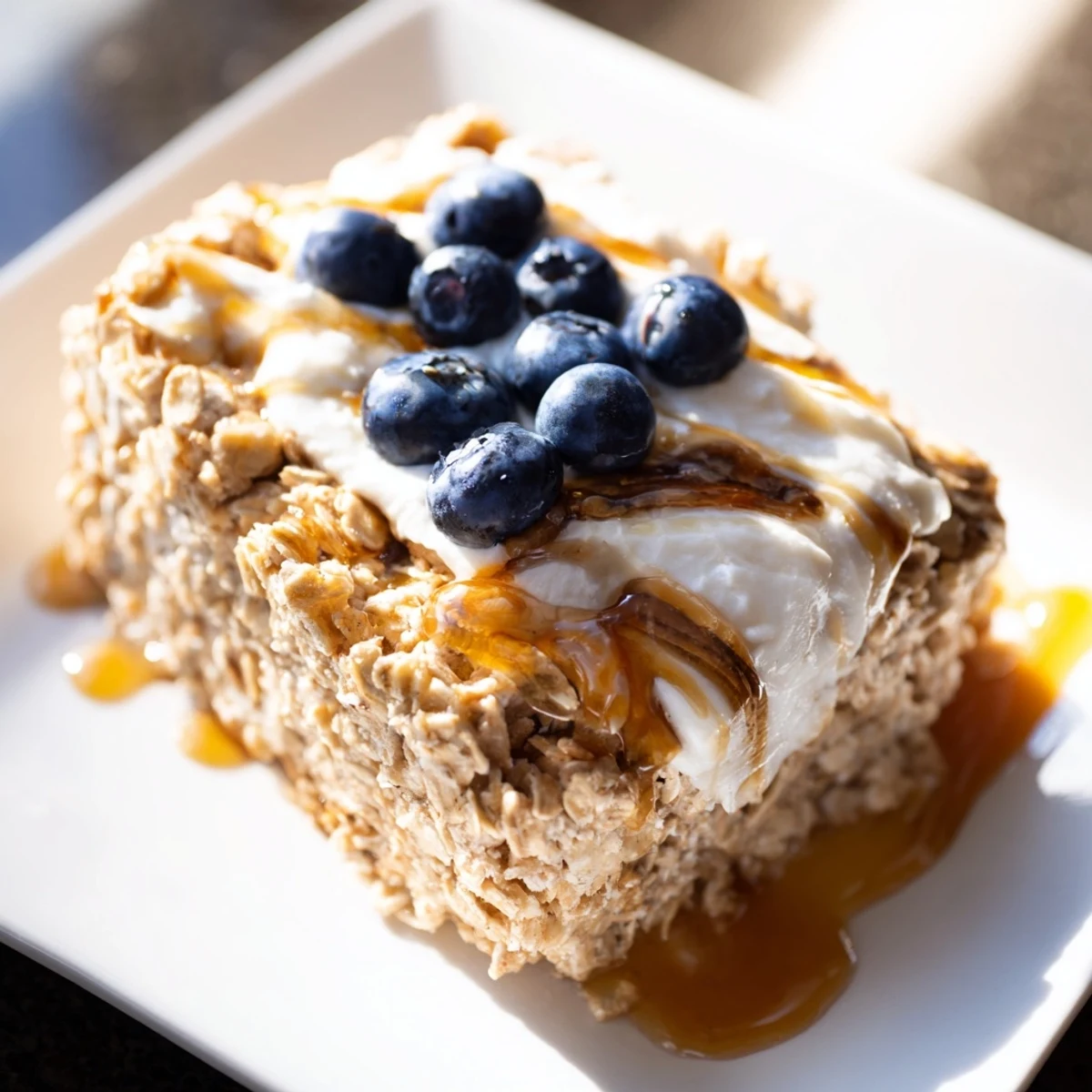 Enjoy a slice of wholesome Protein Pancake Oats, a hearty American breakfast, smelling delightfully of cinnamon.