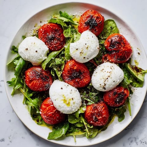 Charred Tomato Burrata Salad