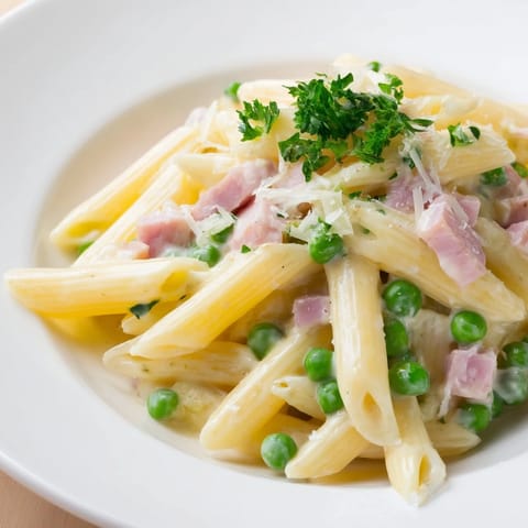 Spring Pea & Ham Pasta