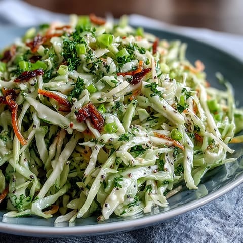 Green Cabbage and Apple Slaw