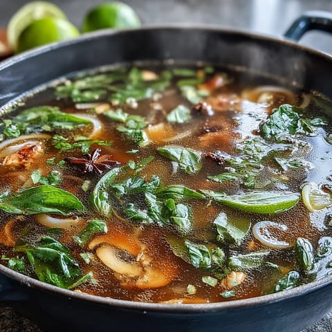 Asian Hot Pot Noodles Feast