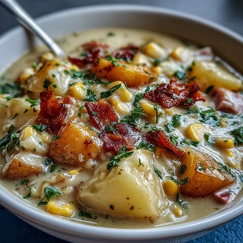 Light Ham Potato Chowder