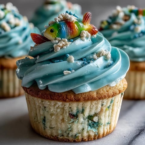 Zodiac Pisces Fish Cupcakes
