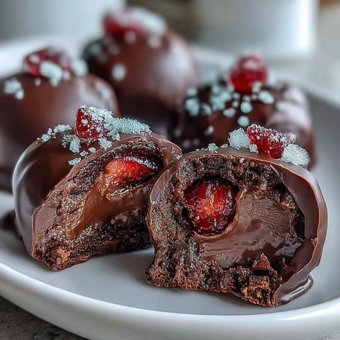 Dubai Chocolate Strawberry Truffles