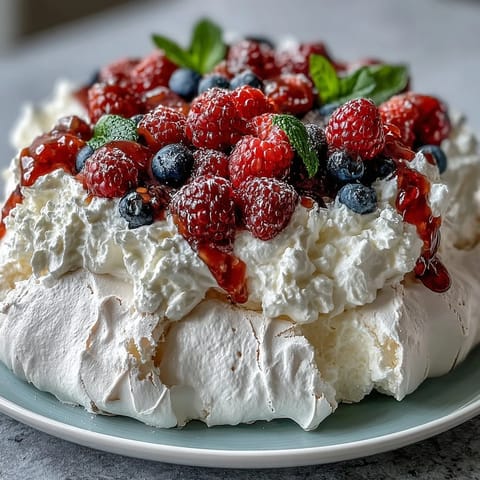 Pavlova Fresh Berries Cream