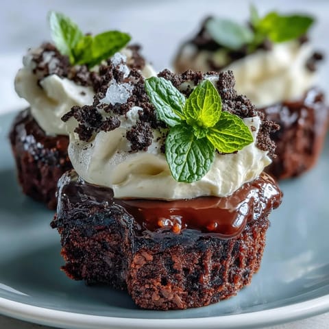 Mother's Day Flower Pot Brownies with Oreo Dirt look like a charming edible garden.