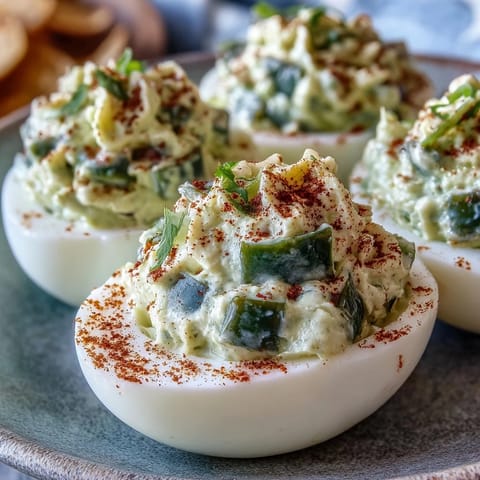Creamy sweet pickle relish deviled eggs brightened with paprika garnish.