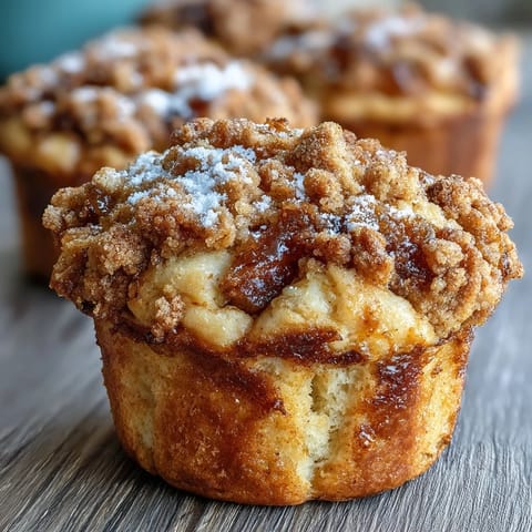 Cozy spiced Pumpkin French Toast Muffins baked to golden perfection.