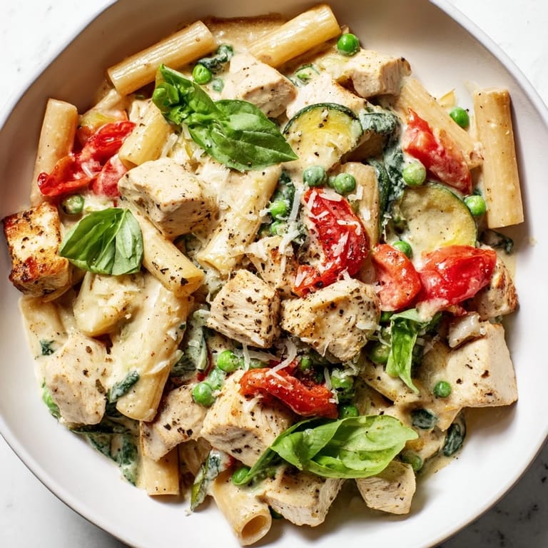 Imagine the aroma: a comforting plate of The Last Bite Chicken Pasta, perfect for a cozy dinner.