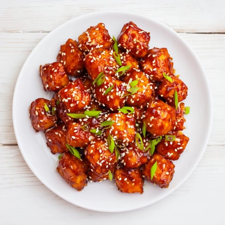 Honey Gochujang Crispy Tofu