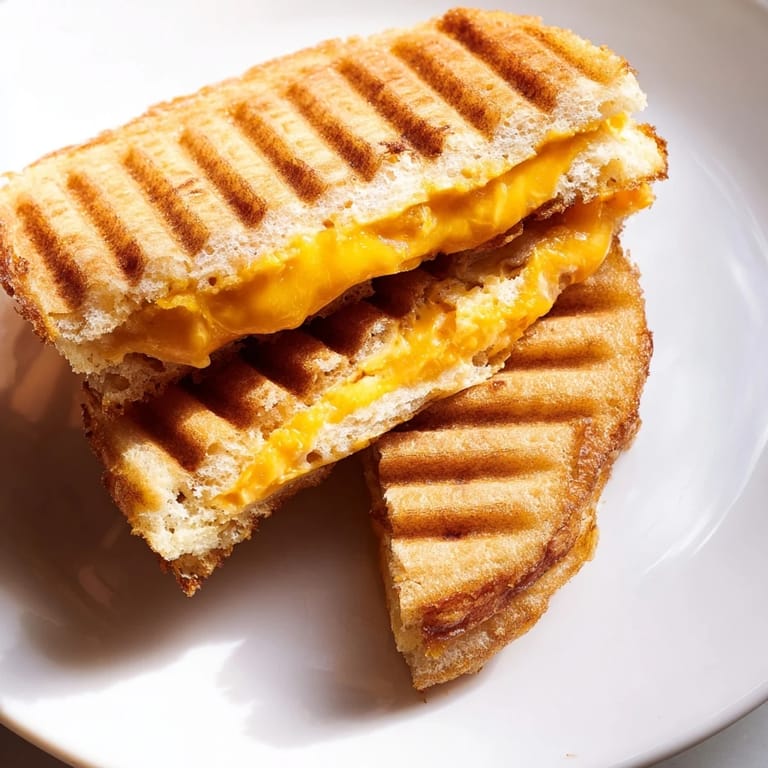 See the deliciously textured Waffle Grilled Cheese, ready to be dipped in hot tomato soup for dinner.