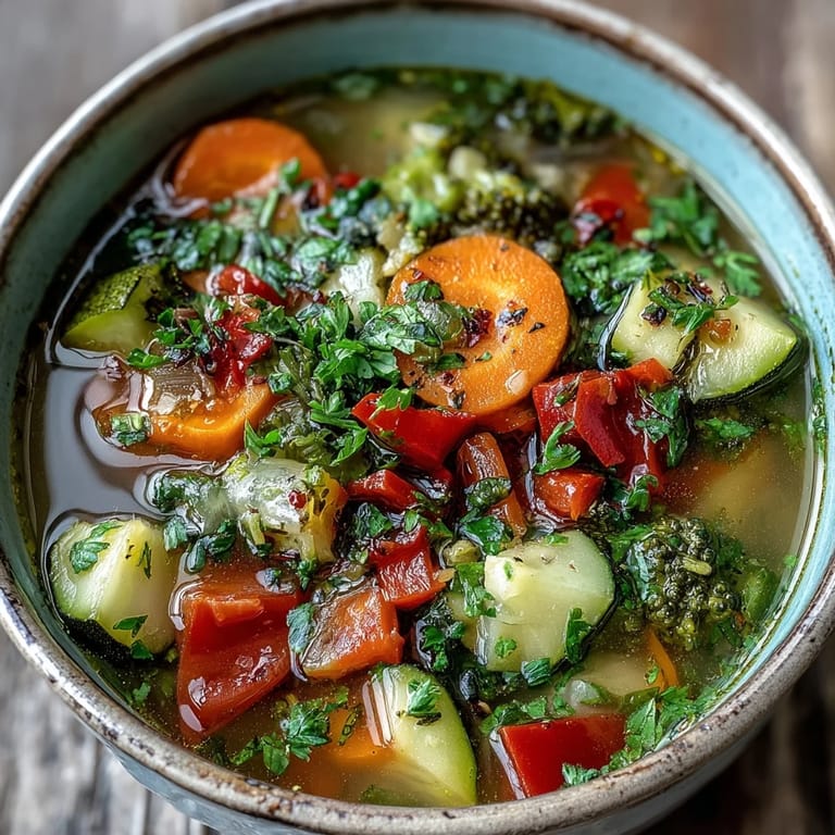 Close-up photo of fresh ginger and minced garlic sizzling in olive oil, the first aromatic step in making this Ginger Vegetable Soup.