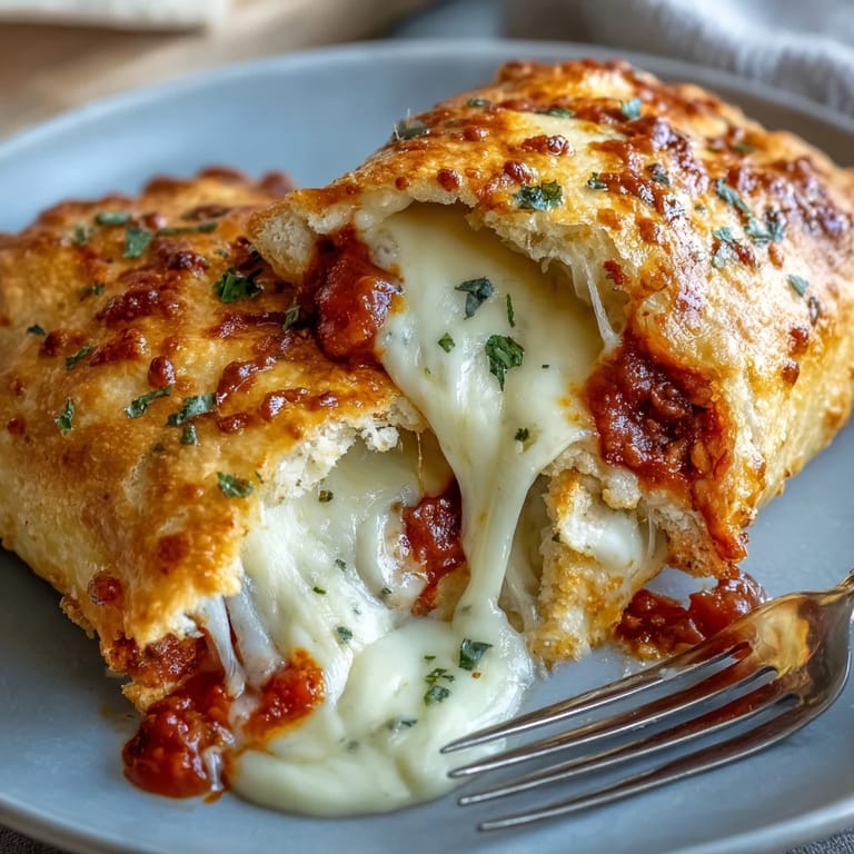 Freshly baked High Protein Pizza Hot Pockets feature golden crusts stuffed with melty mozzarella and red pizza sauce.