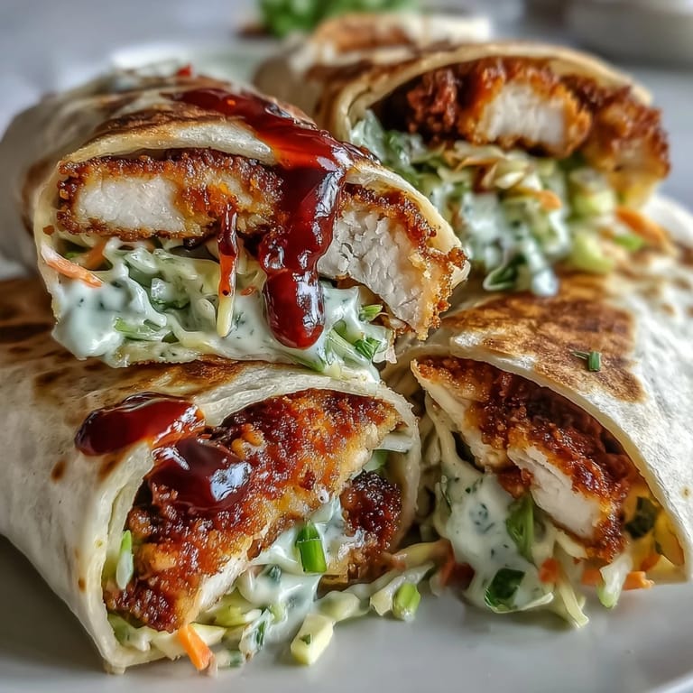 Homemade Crispy KFC Turkey Snack Wraps loaded with juicy meat, crisp vegetables, and zesty sauce for a quick fusion meal.