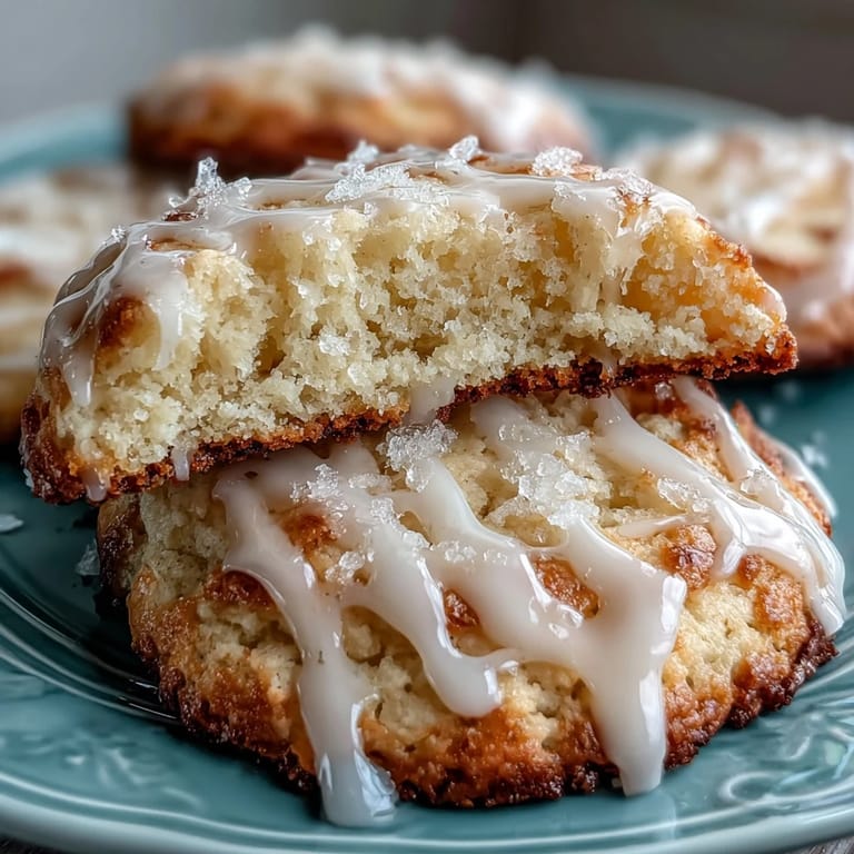 Refreshing lemon cottage cheese cookies drizzled with tangy glaze, offering a soft texture and vibrant citrus flavor in every bite.