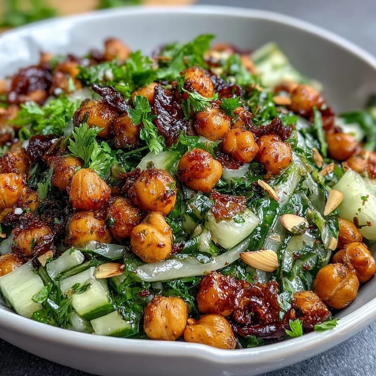 Serve chilled, this Crunchy Celery and Chickpea Salad with Dijon Vinaigrette is a light, gluten-free meal perfect for warm days or picnics.