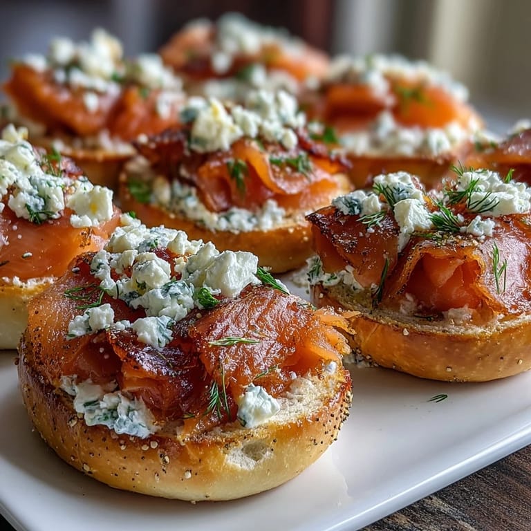 Elegant smoked salmon bagel board with whipped cream cheese, vibrant veggies, and lemon wedges—perfect for a festive spring brunch.