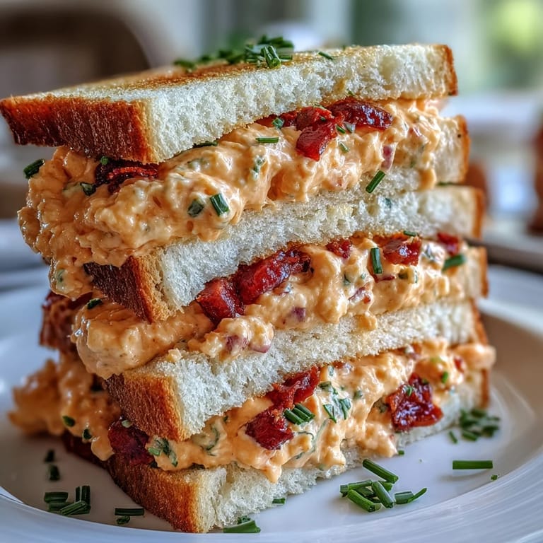 Buttery finger sandwiches filled with sharp cheddar pimento cheese, a crowd-pleasing appetizer for Kentucky Derby celebrations.