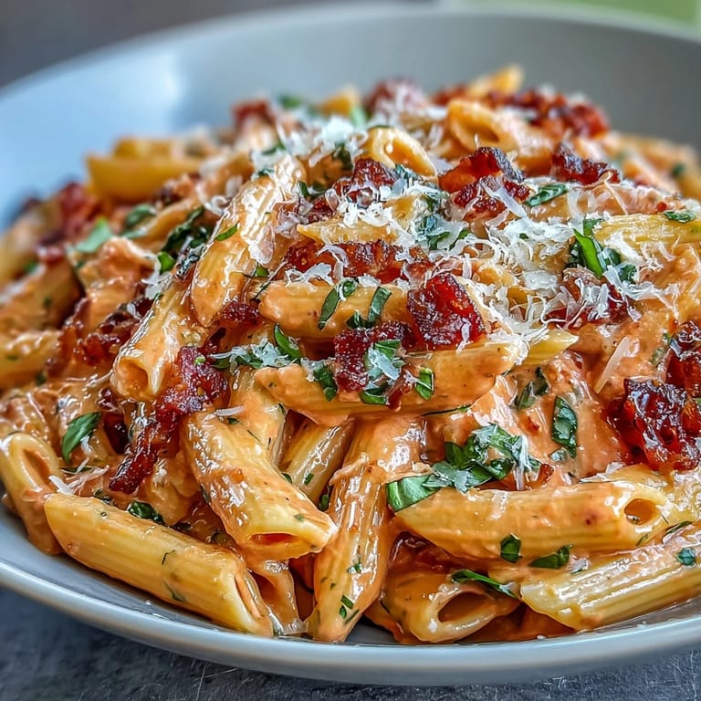 A vibrant Viral Pink Sauce Pasta, comforting and cheesy, perfect for dinner.