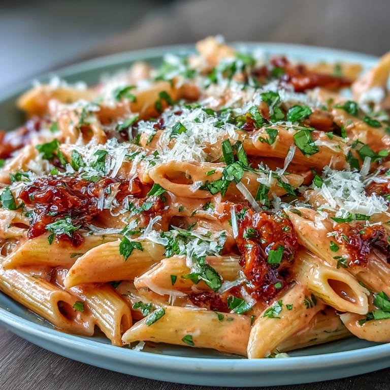 Indulge in this rich Viral Pink Sauce Pasta, a tangy, tomato-kissed delight.