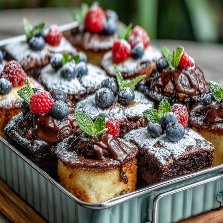 Assortment of sweet treats in a Cake Picnic Snack Box, ready for outdoor enjoyment.