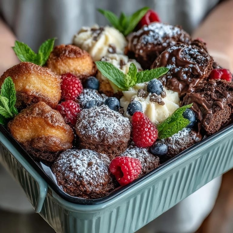 Delightful Cake Picnic Snack Box filled with homemade mini cakes, perfect for sharing.
