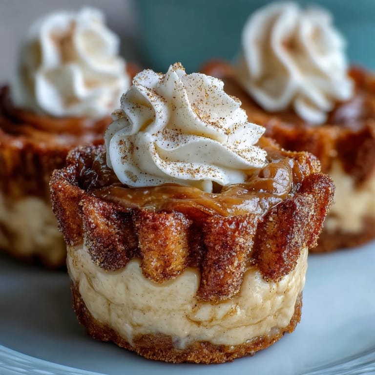 Individual Pumpkin Churro Cheesecake Cups ready to be chilled, featuring a sweet, spiced crust.