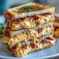 Creamy pimento cheese finger sandwiches on soft white bread, perfect for Derby parties and Southern gatherings.  