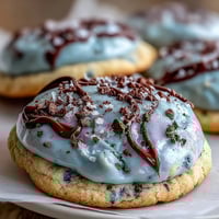 Beautiful robin's egg speckled sugar cookies with a buttery, pale blue base and delicate cocoa speckles, perfect for spring celebrations.