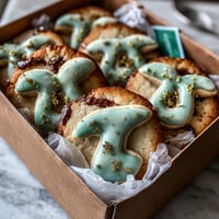 Golden Taurus zodiac cookies with rich royal icing presented beautifully.